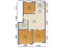 █领秀城花园洋房，110平加30平露台，毛坯一手房67.5万