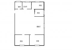 █北关片区，电梯框架，精装地暖大4室，126平带小房，85万